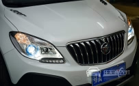 别克昂科拉 大灯改装德国海拉5双光透镜、全新飞利浦XV氙气灯泡、欧司朗D1S安定器
