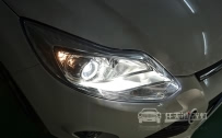 福特新福克斯 车灯改装奥迪Q5双光透镜、全新欧司朗D3S氙气灯泡、奥迪原装华科安定器