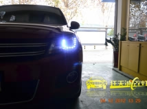 大众途观 换龙鼎欧版总成|黑霸王H7氙灯一套