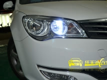 荣威350改装原厂Q5双光透镜、欧司朗D1S灯泡、博世安定器