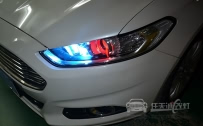 [随州改灯]福特新蒙迪欧 大灯改装Q5小糸透镜、欧司朗D1S灯泡、法雷奥安定器、恶魔眼