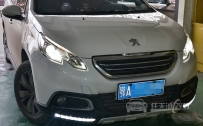 标致2008 车灯改装全新德国海拉5透镜、飞利浦XV 4800K氙气灯泡、法雷奥快启安定器