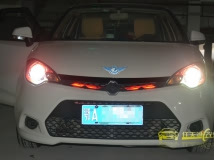 名爵MG3改装Q5双光透镜+欧司朗灯泡+飞利浦安定器+天使眼