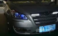 东风风神S30 大灯改装4透镜恶魔眼 金钢Q5双光透镜、雪莱特氙气灯泡、光普快启安定器