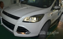 福特翼虎 大灯改装上海小糸原厂Q5双光透镜、全新飞利浦D1S灯泡、原装位法雷奥安定器