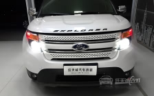 福特探险者 大灯改装原厂小糸Q5双光透镜、全新飞利浦XV D1S灯泡、全新欧司朗安定器