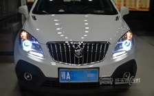 别克昂科拉 车灯改装小糸Q5双光透镜、飞利浦D1S 4200K灯泡、澳兹姆安定器、天使眼