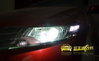 本田锋范 改装原厂Q5双光透镜、全新飞利浦D1S灯泡、博世安定器