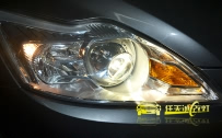 福特福克斯 改装奥迪Q5双光透镜,飞利浦D1S氙气灯泡.小糸安定器
