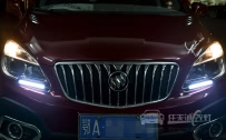 别克昂科拉 大灯改装上海小糸Q5双光透镜、飞利浦XV氙气灯泡、欧司朗D1S安定器