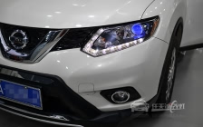日产奇骏 大灯改装原厂小糸Q5双光透镜、全新飞利浦XV D1S灯泡、澳兹姆安定器、恶魔眼