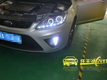 福特福克斯经典款 改装09款福特福克斯LED天使眼龙鼎大灯总成
