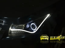 武汉科鲁兹换A8龙鼎天使眼大灯总成通用型日行灯