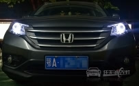 本田CRV 大灯改装小糸原厂Q5双光透镜、全新飞利浦D1S氙气灯泡、小糸安定器、天使眼