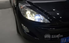 标致RCZ 车灯升级上海原厂奥迪Q5双光透镜、全新欧司朗D1S氙气灯泡、德国澳兹姆安定器