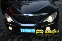 双龙爱腾 改装奥迪Q5双光透镜 Q5安定器 欧司朗D3S灯泡