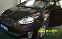 起亚佳乐 车灯改装奥迪Q5原厂双光透镜、全新飞利浦D1S氙气灯泡、松下安定器