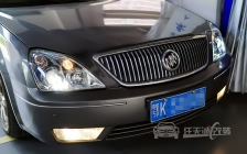别克君越原车大灯改装定制海5双光透镜、飞利浦XV 4800K D1S 氙气灯泡、澳兹姆安定器