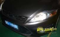 [东莞改灯]福特致胜 改装Q5双光透镜、欧司朗D1S灯泡、法雷奥D1S安定器、完美电脑解码