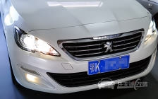 标致408车灯改装任天诚定制钻石版双光透镜、 飞利浦XV 4800K 氙气灯泡、 澳兹姆安定器
