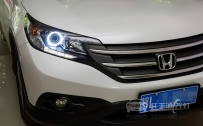 本田CRV 大灯改装光导LED天使眼