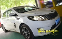 起亚K2 改装奥迪Q5原厂小糸双光透镜、进口飞利浦D3S灯泡、奥迪原装华科D3S安定器