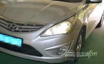 [随州改灯]现代瑞纳 车灯改装全新Q5原装双光透镜、全新欧司朗D1S氙气灯泡、博世安定器