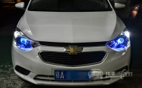 雪佛兰赛欧 大灯改装原厂小糸Q5双光透镜、全新飞利浦D1S灯泡、小糸D1S安定器、恶魔眼