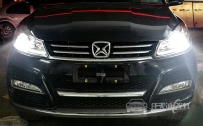 江铃驭胜 大灯改装德国海拉5双光透镜全新件、新款飞利浦XV 4800K灯泡、法雷奥安定器