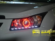 [潜江改灯] 雪佛兰科鲁兹 改装奥迪Q5原厂小糸双光透镜 韩版泪眼