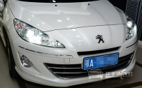 标致408 大灯改装海拉5双光透镜、飞利浦XV D1S氙气灯泡、澳兹姆安定器