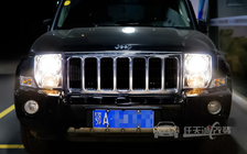 Jeep指挥官大灯改装升级 欧司朗定制双光透镜D3S氙气灯套餐