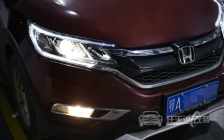 本田CRV 车灯改装任天诚定制黄金版双光透镜、飞利浦XV 4800K氙气灯泡