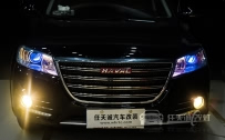 长城哈弗H6 大灯改装原厂小糸Q5双光透镜、全新飞利浦蓝星之光氙气灯泡、澳兹姆安定器