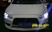 翼神 改装Q5小糸双光透镜、飞利浦D1S氙气灯泡、博世快启安定器、白色光导天使眼