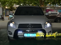 丰田RAV4 加装宝马款白色天使眼 韩版泪眼