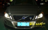 沃尔沃XC60 改装全新德国海拉5双光透镜、全新飞利浦D1S氙气灯泡、原装位法雷奥安定器