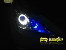 现代索八 改装Q5双光透镜，雪莱特灯泡，光普快起安定器，光导天使眼