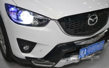 马自达CX-5 车灯改装海拉6双光透镜、全新飞利浦XV氙气灯泡、飞利浦D1S安定器、天使眼