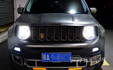 Jeep自由侠大灯总成上改装升级 米石M2性能版LED双光透镜