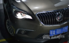 别克昂科威 车灯改装任天诚定制版双光透镜、飞利浦XV 4800K氙气灯泡、红色恶魔眼